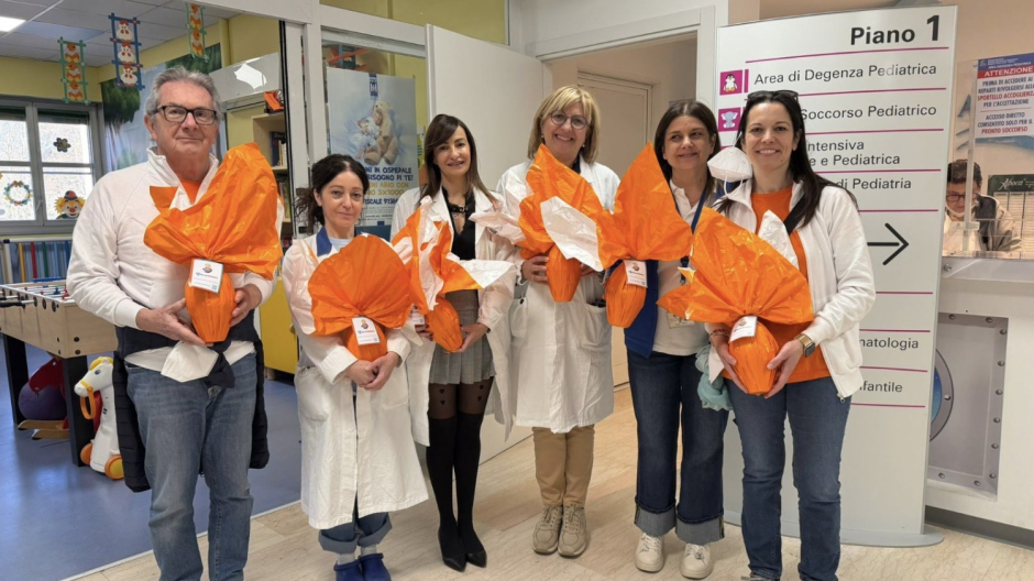 Donate uova di Pasqua alla Pediatria dell'Aou di Novara